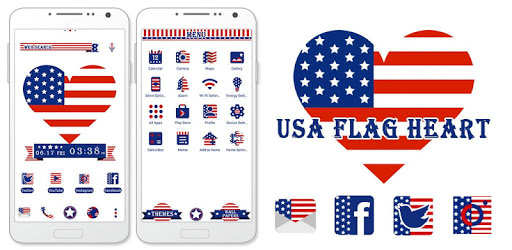 USA Flag Heart Wallpaper PC screenshot USA Flag Heart Wallpaper PC screenshot