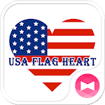 USA Flag Heart Wallpaper for PC USA Flag Heart Wallpaper for PC