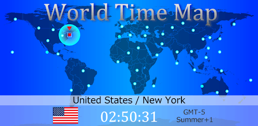 World Time Map PC screenshot