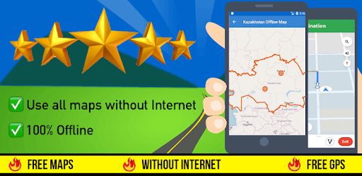 🌏GPS Maps of Kazakhstan : Offline Map Navigation PC screenshot