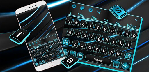 Tech Black Blue Keyboard PC screenshot