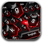 Black Red Crystal Keyboard icon