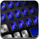 Black Blue Metal Keyboard icon