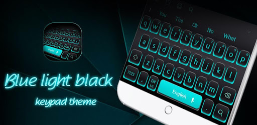 Blue Light Black Keyboard PC screenshot