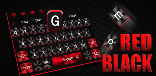 Cool Red Black Keyboard PC screenshot