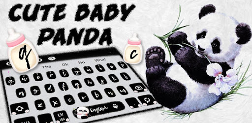 Cute Baby Panda Keyboard PC screenshot