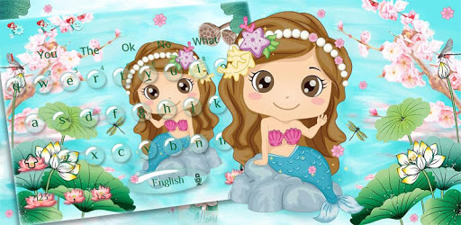 Cute Mermaid Keyboard PC screenshot