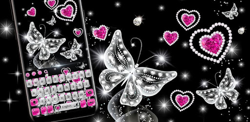 Shiny Diamond Butterfly Keyboard PC screenshot