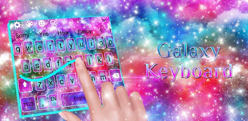 Fancy Galaxy Keyboard Theme PC screenshot
