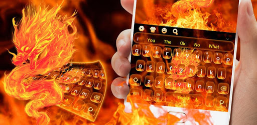 Fiery Dragon Keyboard Theme PC screenshot