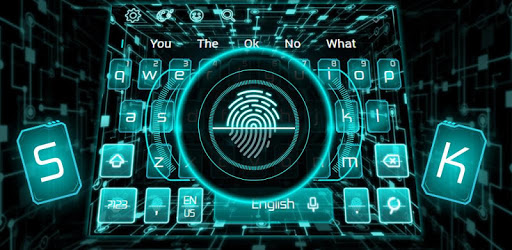 Scanner Fingerprint Keyboard Theme PC screenshot