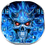 Flaming Skull Keyboard Theme for PC