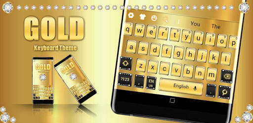 Gold Luxury Diamond Keyboard PC screenshot