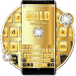 Gold Luxury Diamond Keyboard for PC