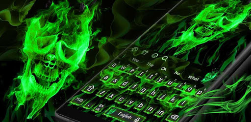 Green Skull Keyboard PC screenshot
