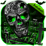 Green Zombie Skull Parallax keyboard for PC Green Zombie Skull Parallax keyboard for PC