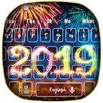 2019 Happy New Year Keyboard Theme icon