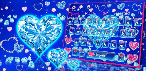 Blue Hearts Crystal Diamonds PC screenshot