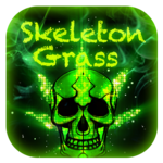 Skull Grass Keyboard Theme for PC