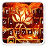 Flaming Flower Keyboard for PC