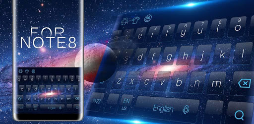 3d surface Galaxy S8 keyboard theme PC screenshot