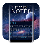 3d surface Galaxy S8 keyboard theme for PC