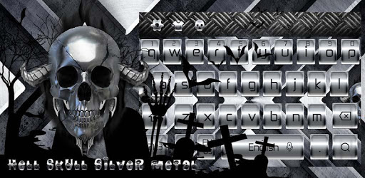 Hell Skull Silver Metal Cool Keyboard PC screenshot Hell Skull Silver Metal Cool Keyboard PC screenshot