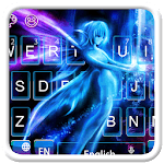Purple Blue Fairy Keyboard Theme for PC