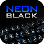 Substratum Neon Black Keyboard Theme for PC
