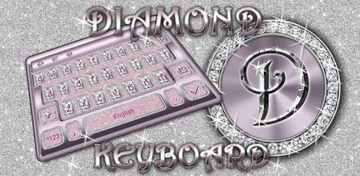 Diamonds and Pink Keyboard Theme PC screenshot