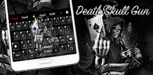 Dark Flame Devil skull gun Theme Keyboard PC screenshot Dark Flame Devil skull gun Theme Keyboard PC screenshot