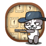 Cartoon Cat Theme Kitty Wallpaper & icon pack for PC