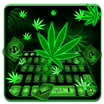 Smoky Weed Leaf Keyboard Theme for PC