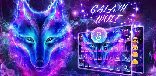 Galaxy Wolf Keyboard Theme PC screenshot Galaxy Wolf Keyboard Theme PC screenshot