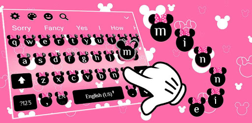 Pink Minnie Keyboard Theme PC screenshot Pink Minnie Keyboard Theme PC screenshot