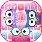 Pink owl keyboard for PC
