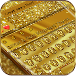 Glitter and Gold Premium Keyboard Theme for PC