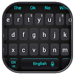 Simple Cool Black Keyboard Theme icon