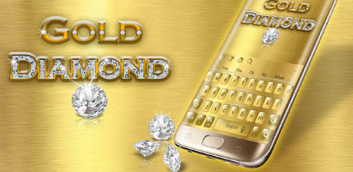 Luxury Gold Diamond Keyboard Theme PC screenshot