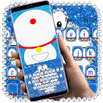 Kawaii Blue Cat Diamond Keyboard icon