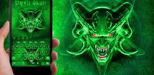 Devil Skull Scary Evil Keyboard Theme PC screenshot