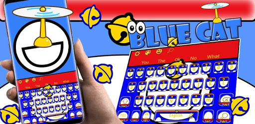 Blue Cat Diamond Kawaii Keyboard PC screenshot