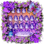 Lavender Water Drop Keyboard Theme for PC