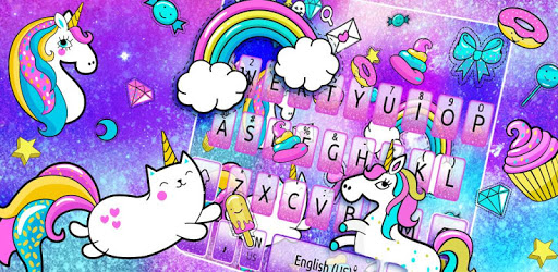 Cute Kawaii Unicorn Keyboard PC screenshot Cute Kawaii Unicorn Keyboard PC screenshot