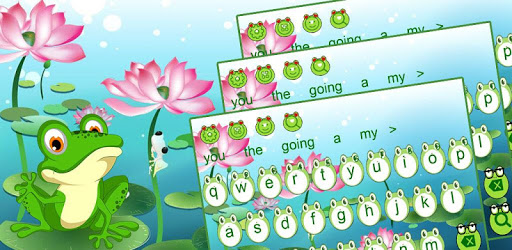 Cute Frog Big Eyes keyboard Theme PC screenshot