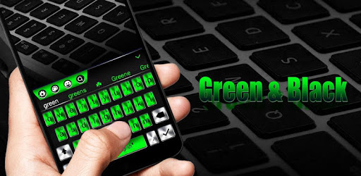 The metallic green keyboard theme PC screenshot