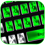The metallic green keyboard theme icon