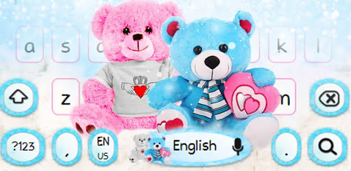 Cute Teddy Bear Couple Love Keyboard PC screenshot
