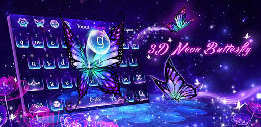 Lively Neon Butterfly Keyboard PC screenshot Lively Neon Butterfly Keyboard PC screenshot