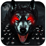 3D Black Ice Wolf Keyboard Theme icon